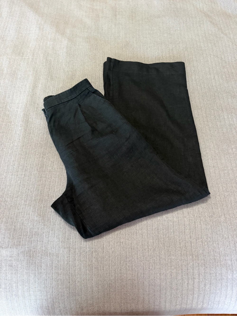Mango Black Women's linen pants